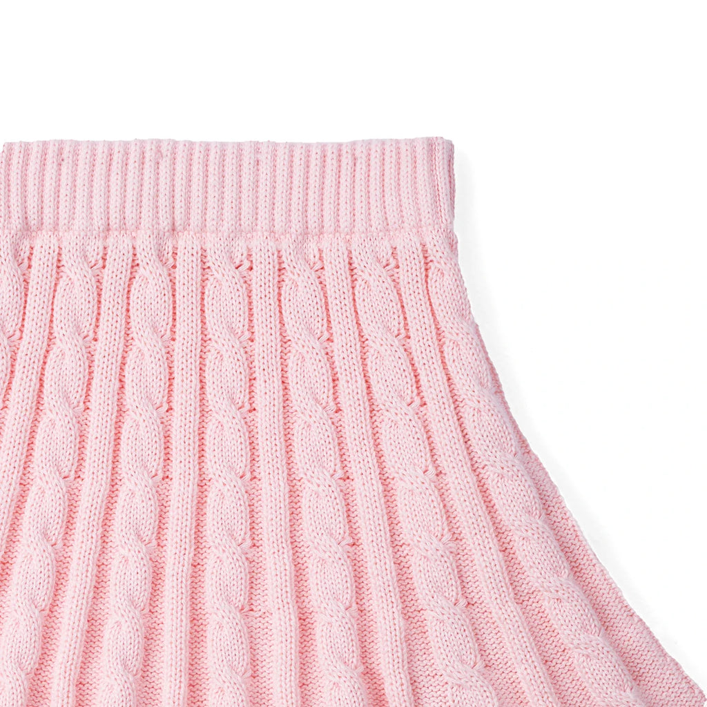 Cable Knit Skirts in Pink