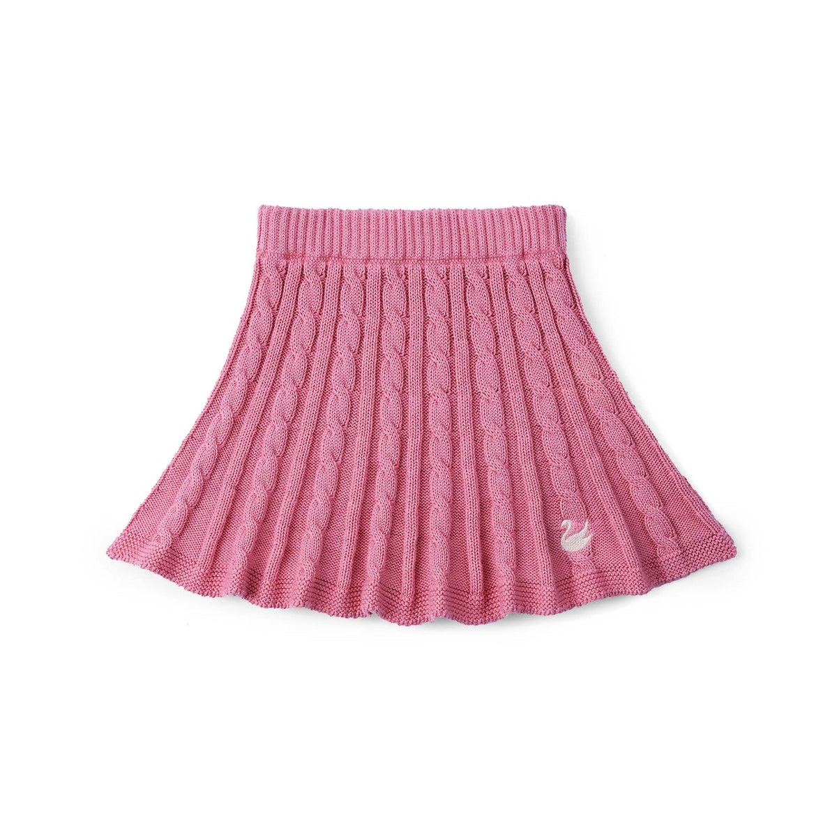 Cable Knit Skirts in Rose Pink
