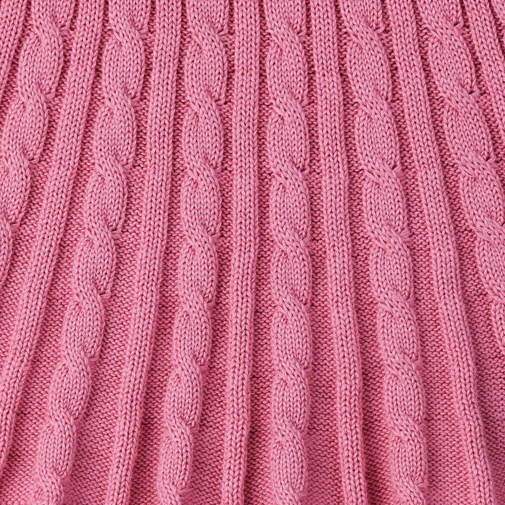 Cable Knit Skirts in Rose Pink