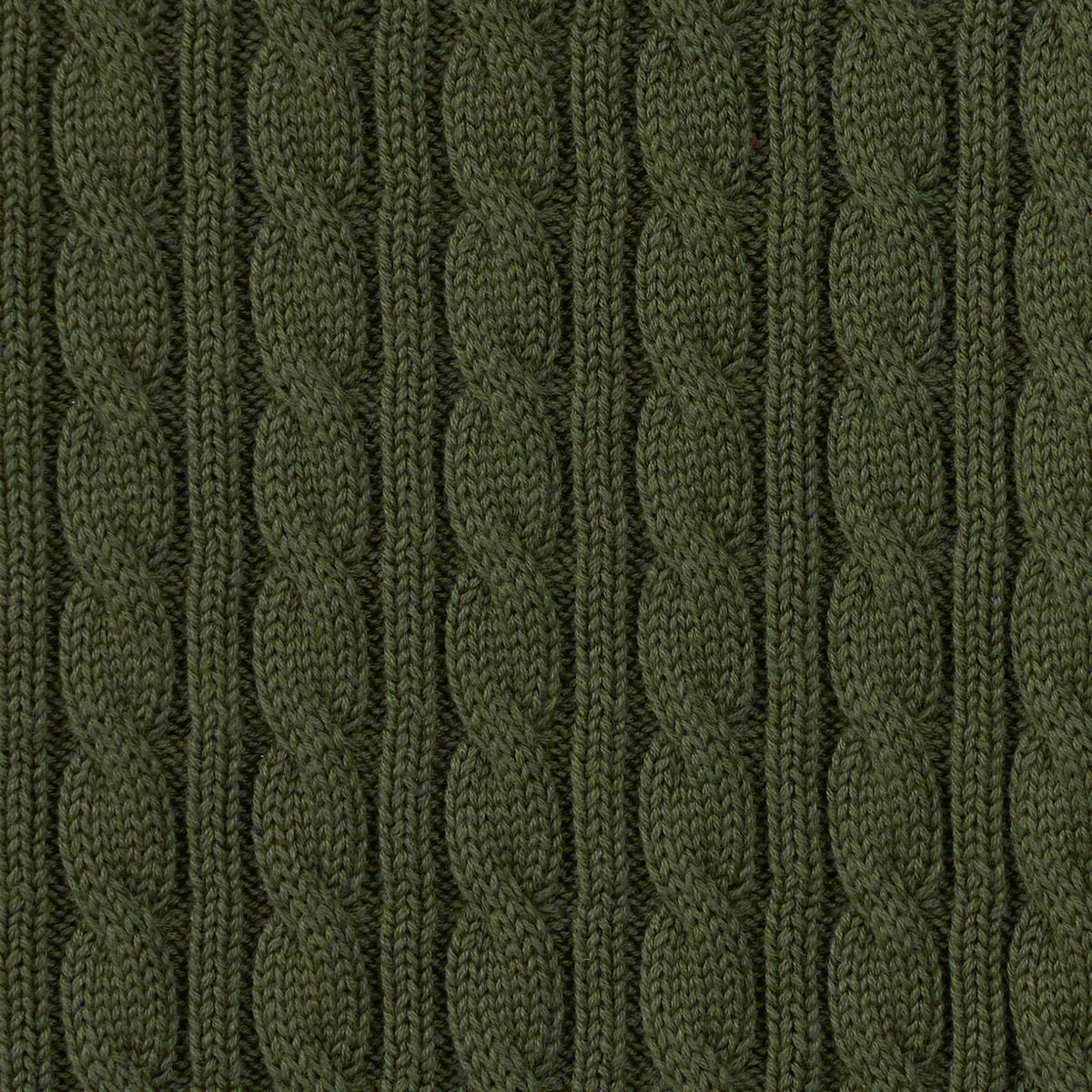 Classic Cable Knit Baby Sweater in Forest Green