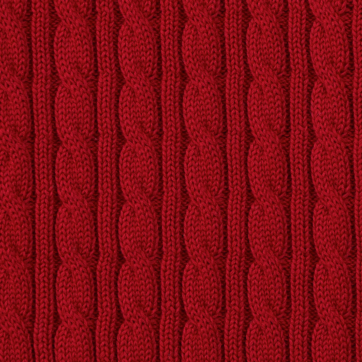 Classic Cable Knit Baby Sweater in Red Xmas
