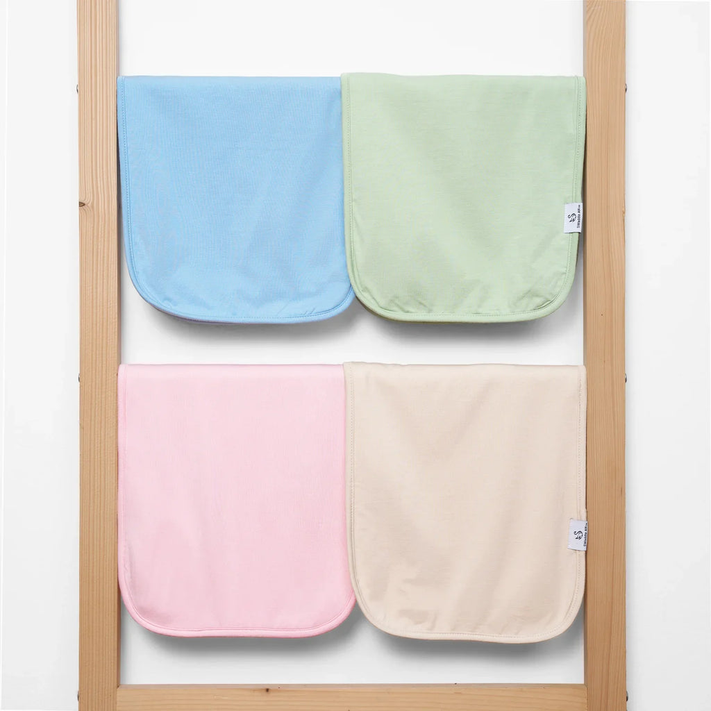 Bamboo Baby Burp Cloths in Blue Bell