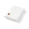 Classic Knit Cotton Baby Blanket in White