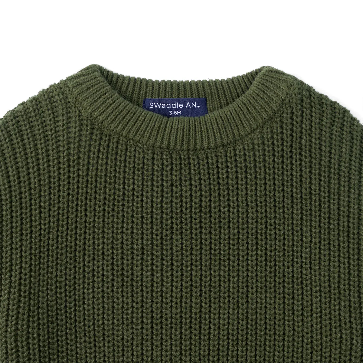 Classic Chunky Knit Baby Romper in Forest Green