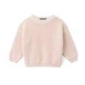 Classic Knit Baby Sweater in Beige