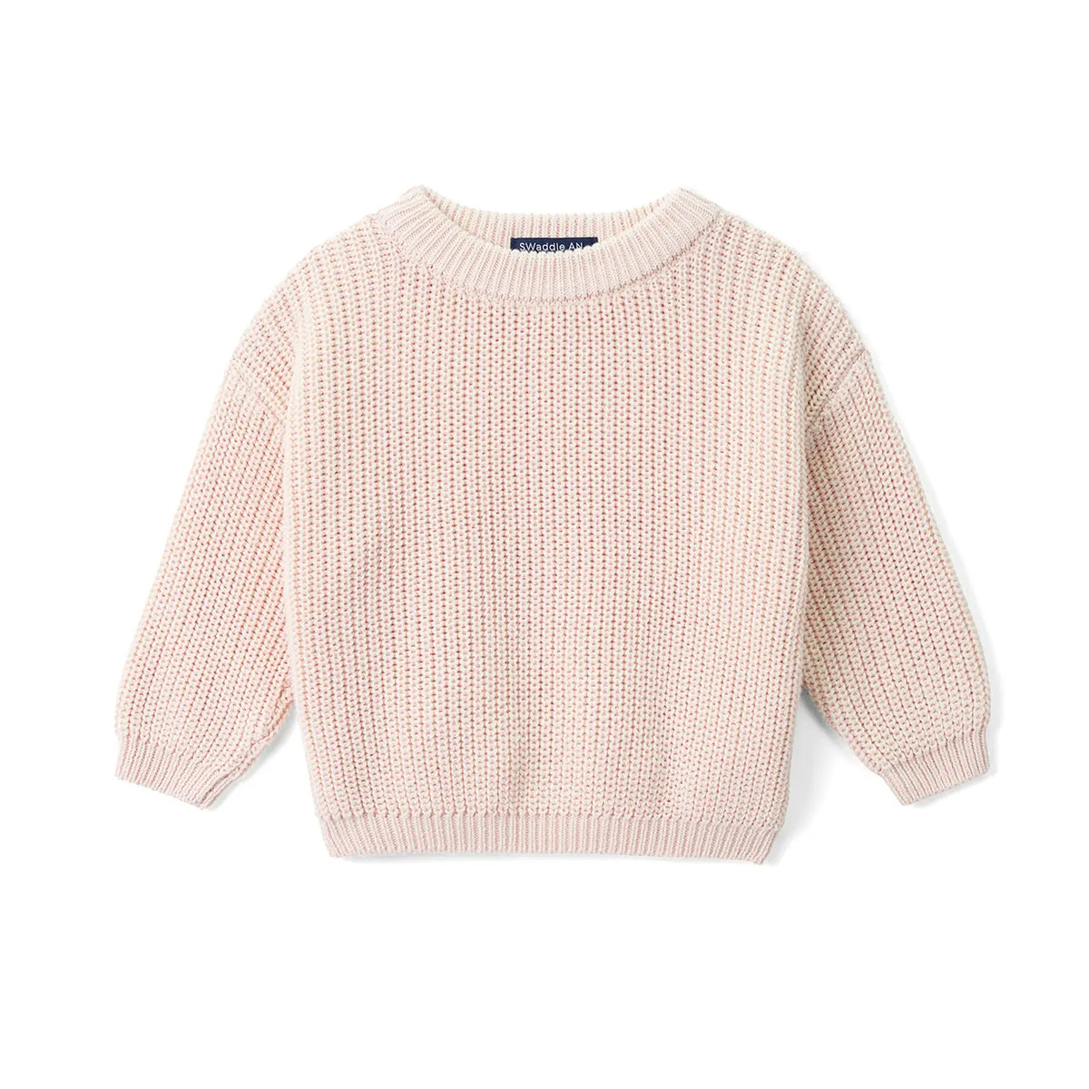 Classic Knit Baby Sweater in Beige