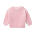 Classic Pink Knit Baby Sweater