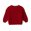 Classic Knit Baby Sweater in Red Xmas