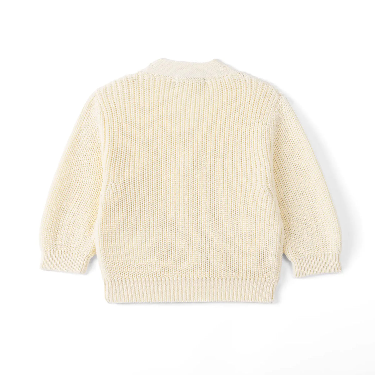 Classic Cardigan with Pockets in Cream