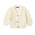 Classic Cardigan with Pockets in Cream