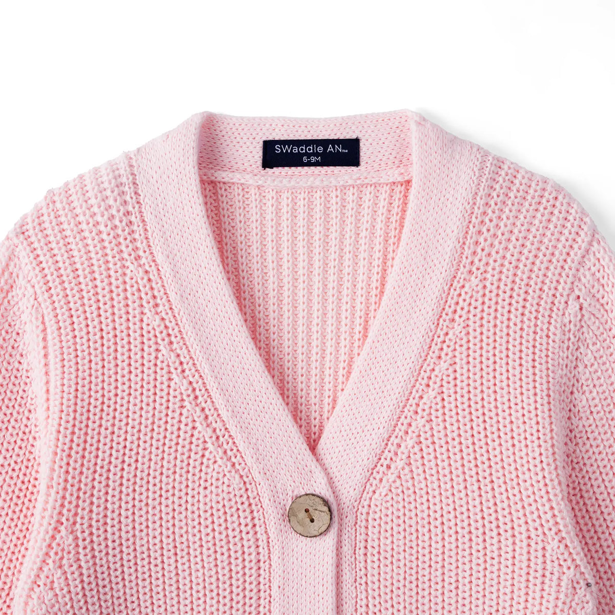 Classic Cardigan with Pockets in Pink