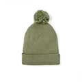 Knit Baby Pom Beanie in Sage Green