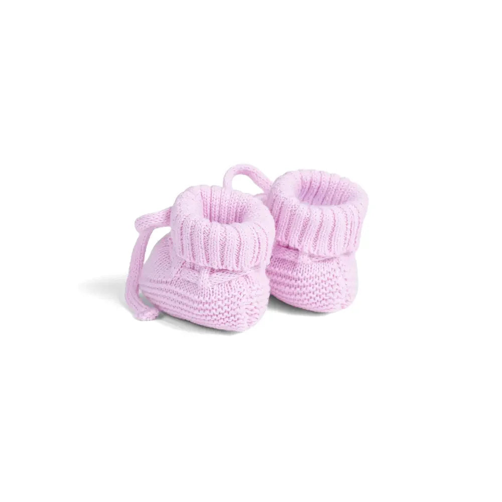 Knitted Booties in Lilac