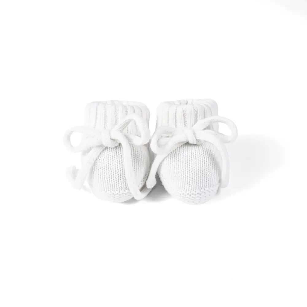 Knitted Booties in White