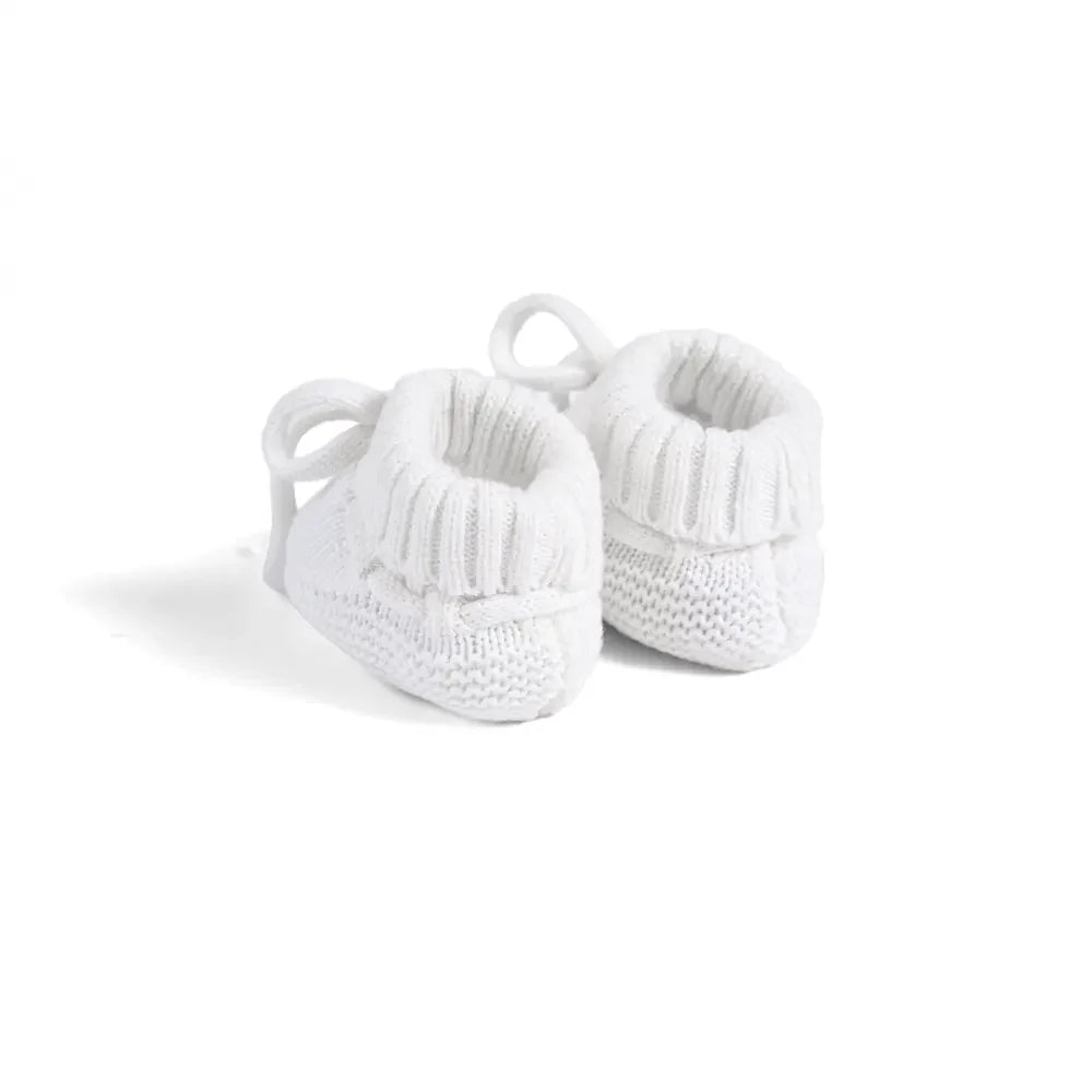 Knitted Booties in White