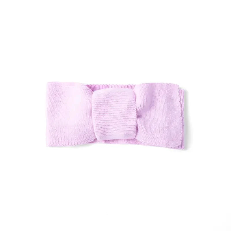 Knitted Oversized Topknot in Lilac