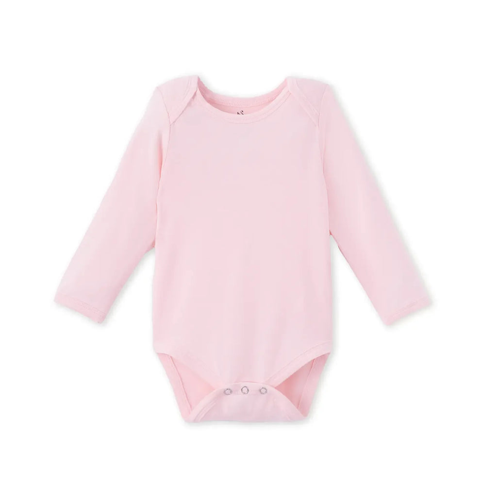 Long Sleeve Baby Bodysuit in Mary Rose