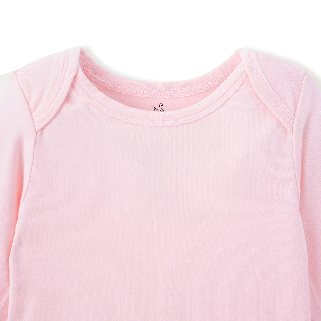 Long Sleeve Baby Bodysuit in Mary Rose