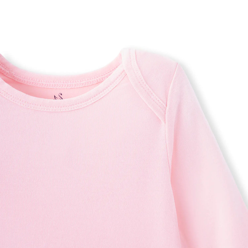 Long Sleeve Baby Bodysuit in Mary Rose