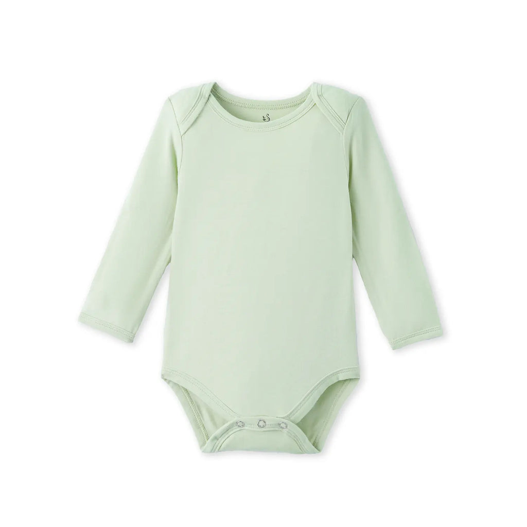 Long Sleeve Baby Bodysuit in Sage Green