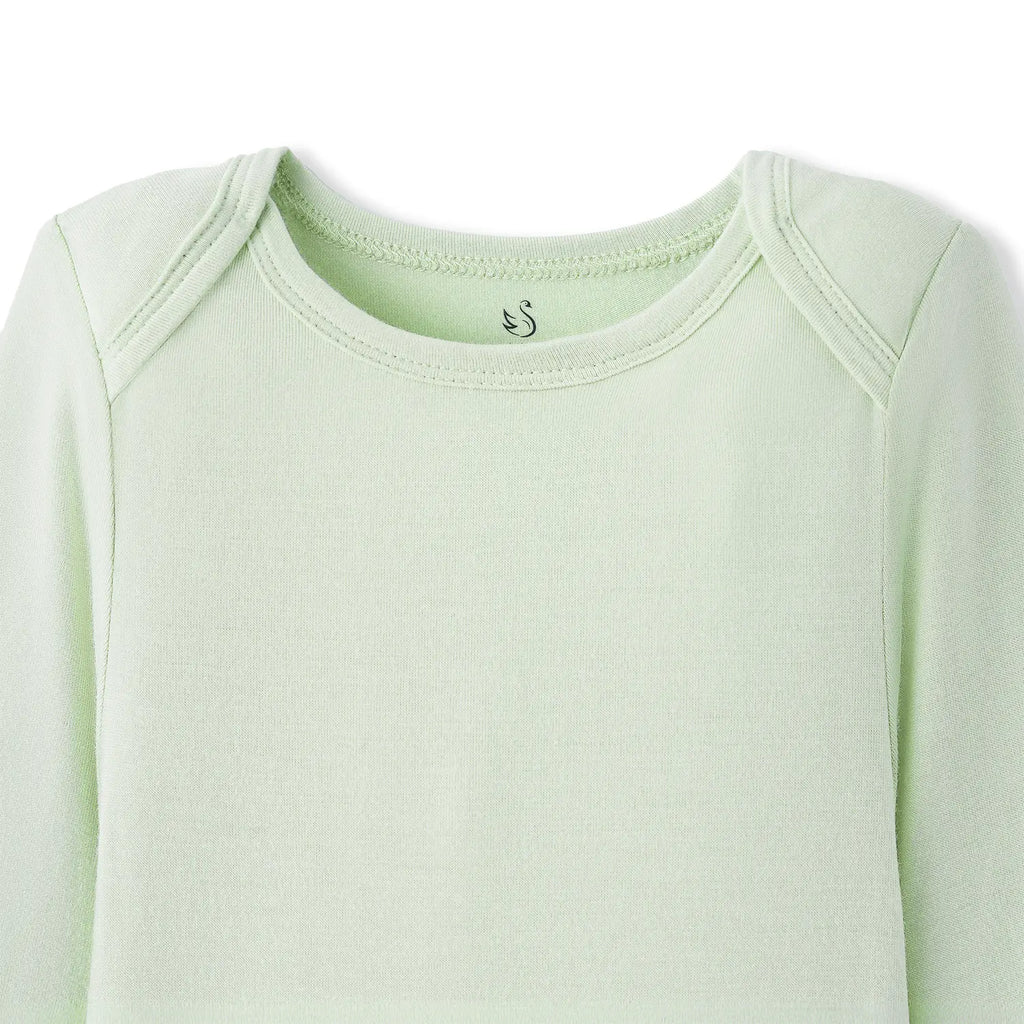 Long Sleeve Baby Bodysuit in Sage Green