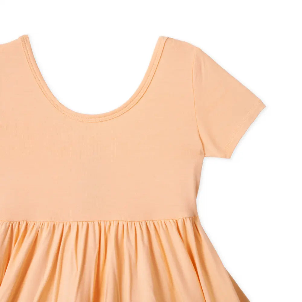 Twirl Dress in Peach Fuzz