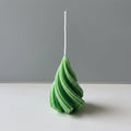 Swirling Christmas Tree Candles