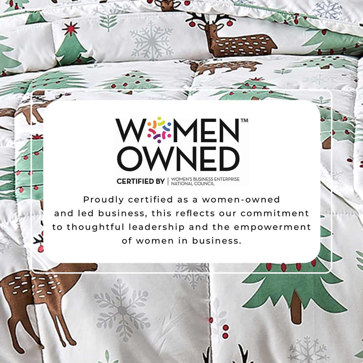 Reversible Christmas Comforter and Sham Set - Holiday / Lodge Odette Collection