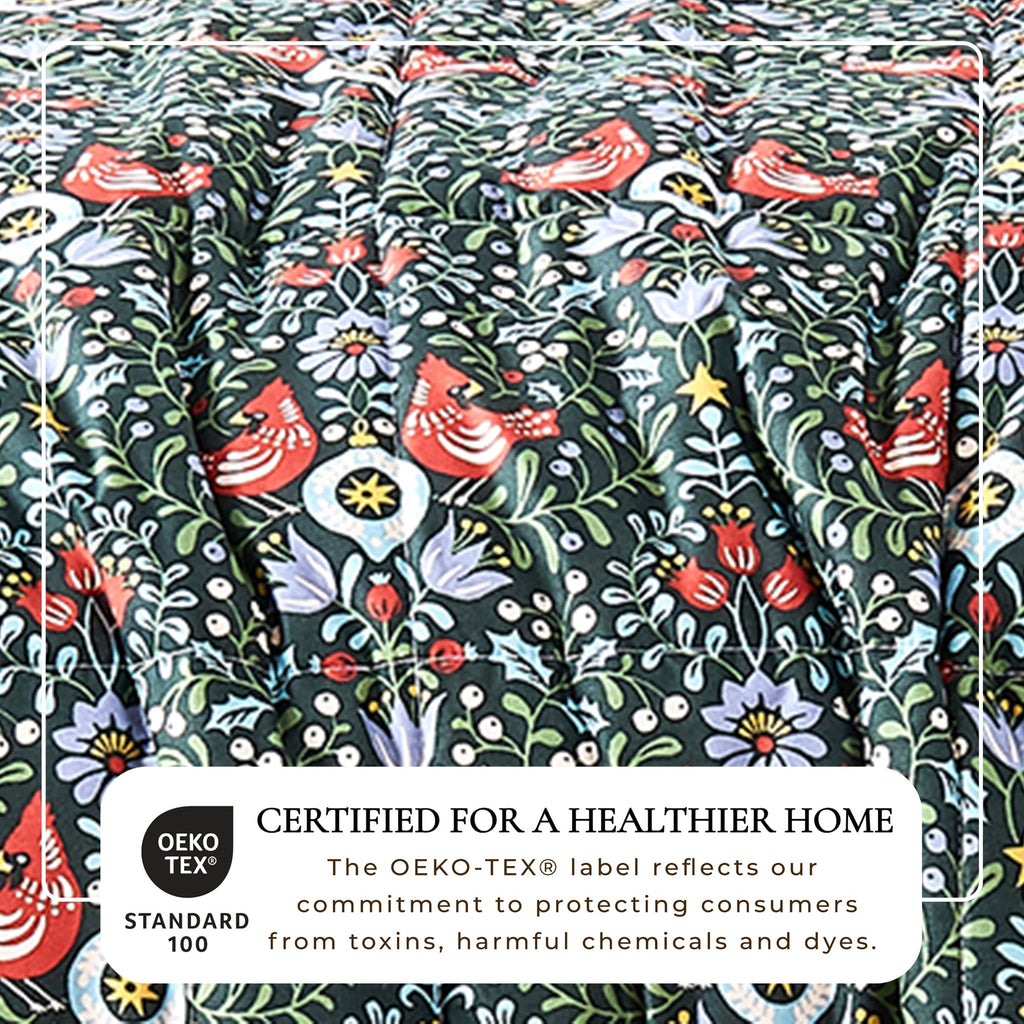Reversible Christmas Comforter and Sham Set - Holiday / Lodge Odette Collection