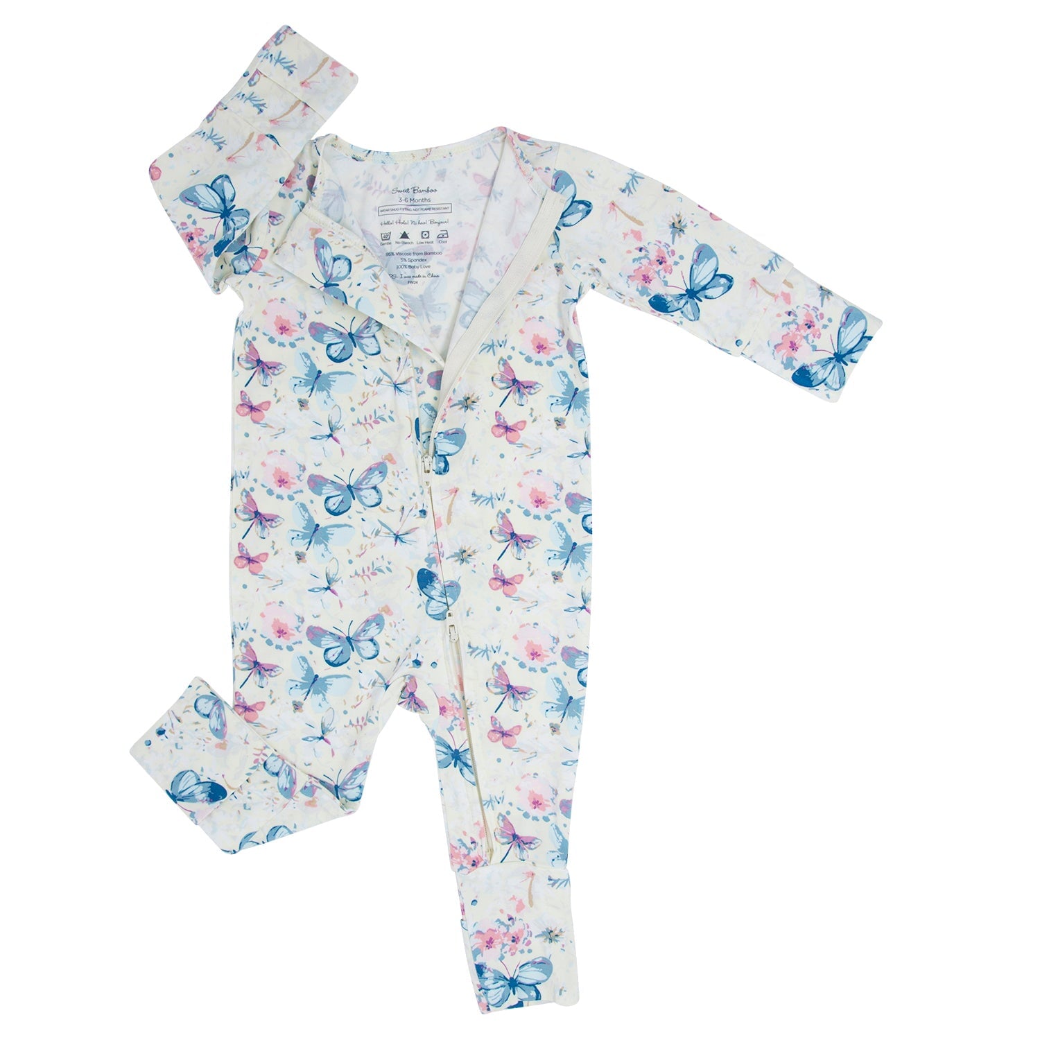 Watercolor Butterfly Convertible Romper