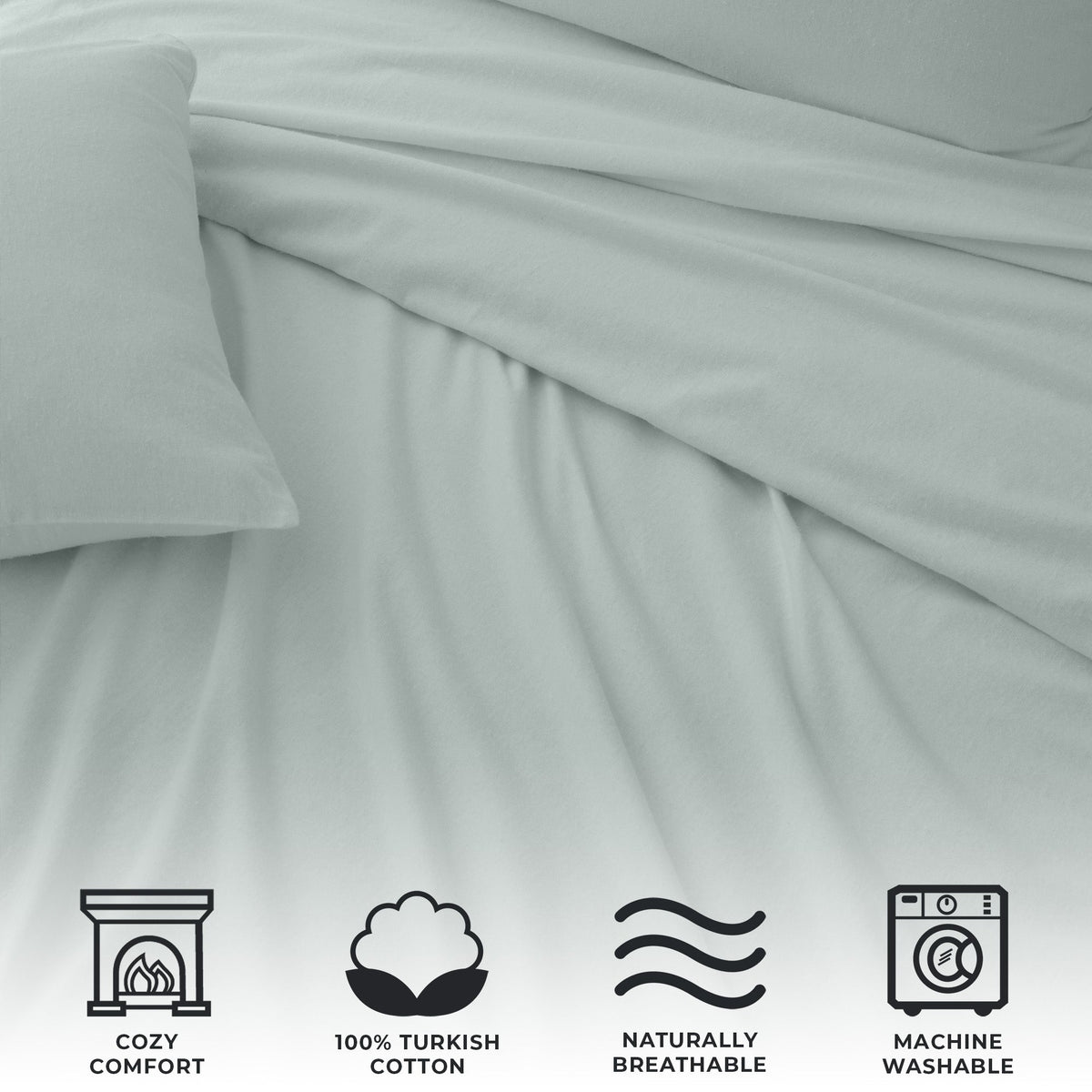 Turkish Cotton Flannel Sheet - Raye Collection