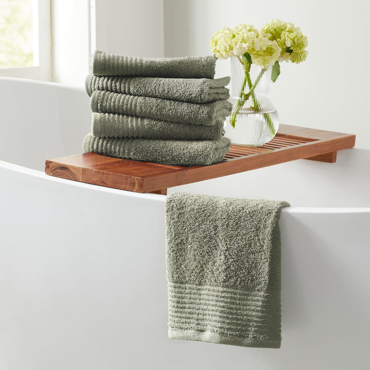 6 Pack Cotton Hand Towels - Kasper Collection