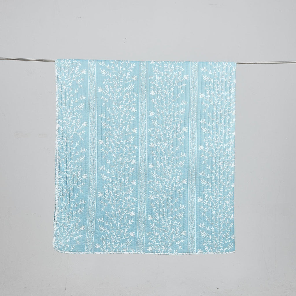 Blue Floral Quilt Set - Senna Collection