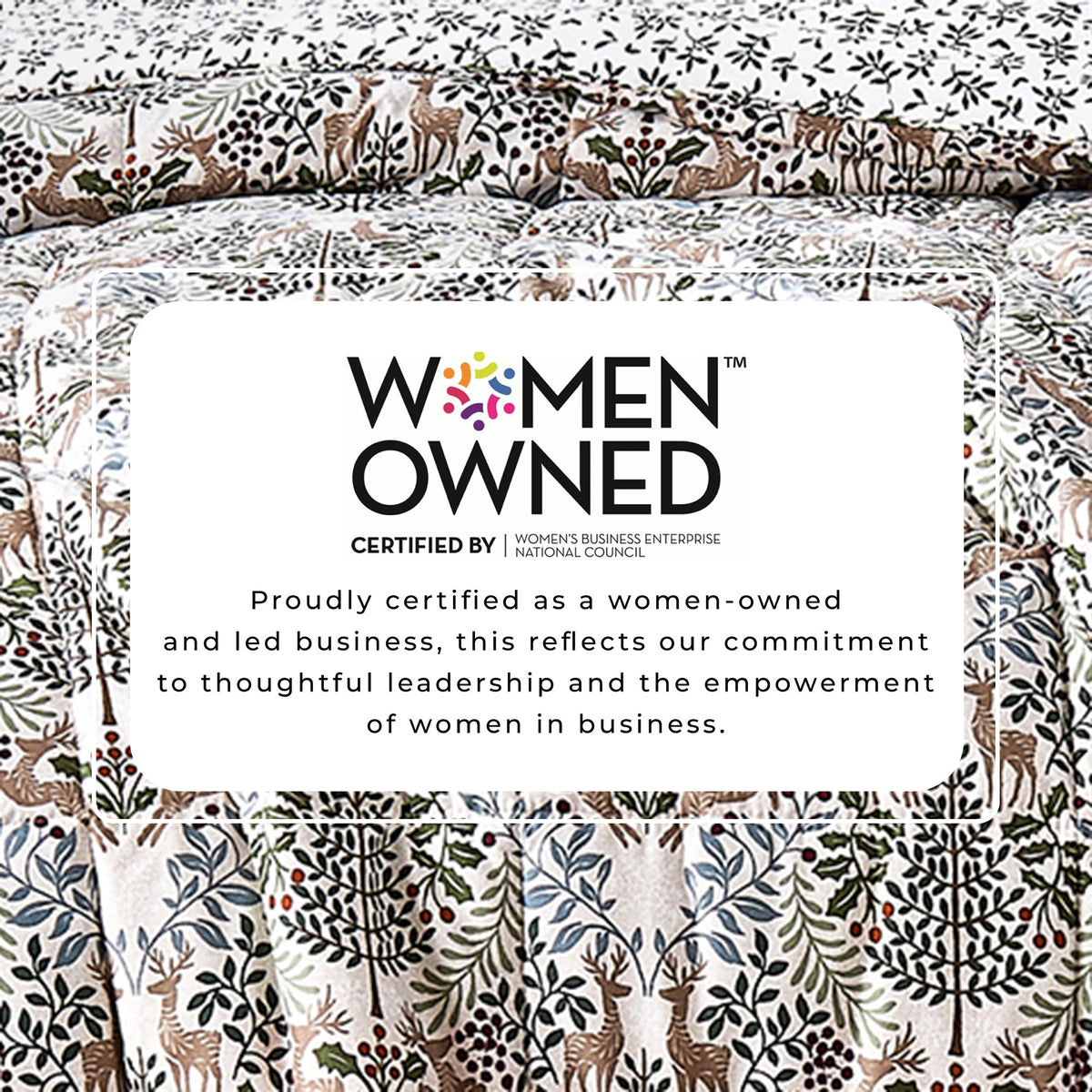 Reversible Christmas Comforter and Sham Set - Holiday / Lodge Odette Collection