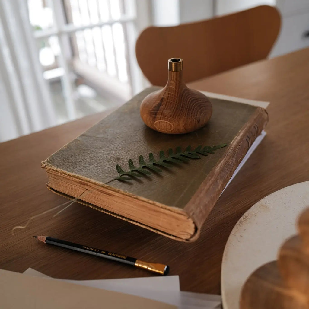Oak Candle Holder
