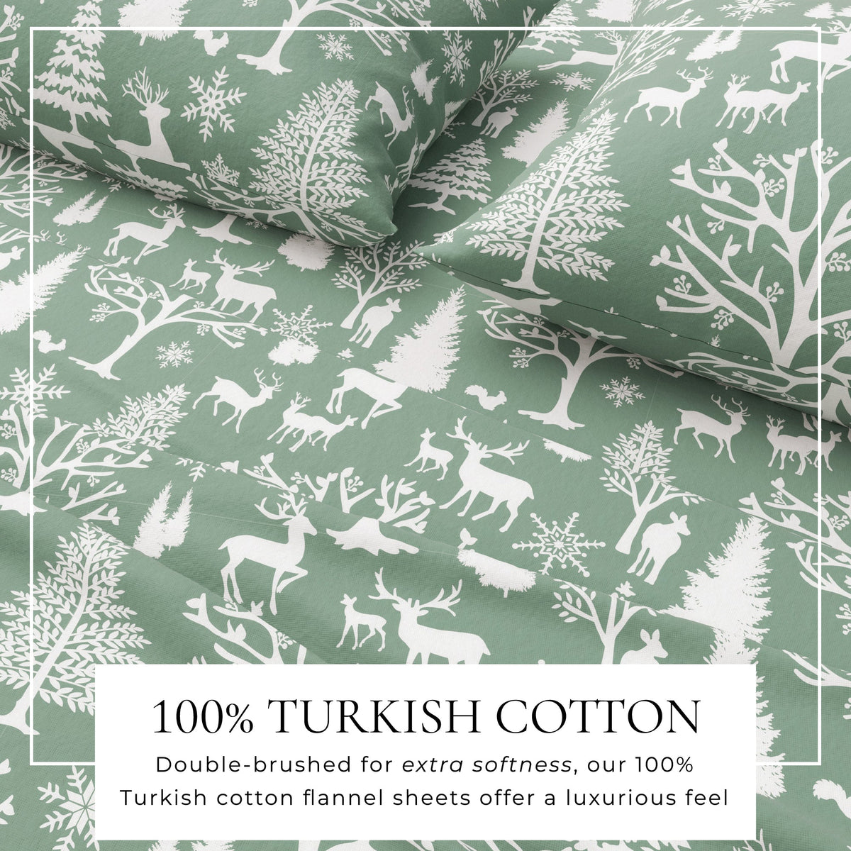 Turkish Cotton Flannel Sheet - Lakeview Collection