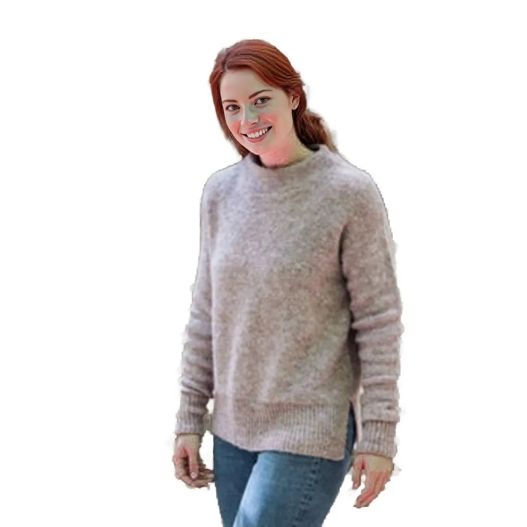Raya Mock Alpaca Sweater